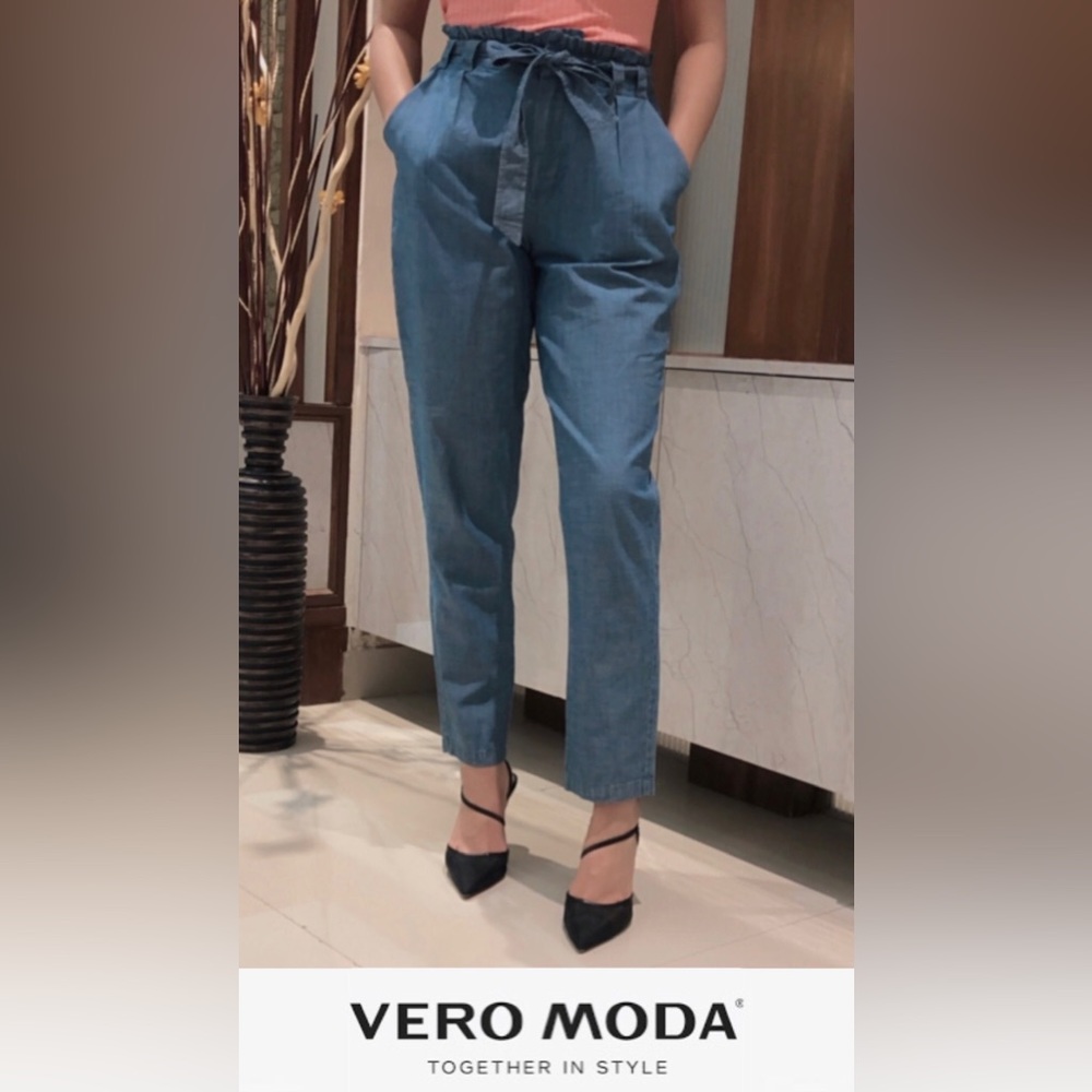 Absolutely New, Not At All Used, Blue Trousers for Women From Vero Moda! - Picture 1 of 4
